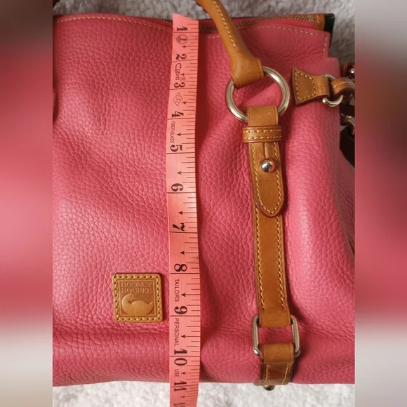 Dooney & Bourke Pebble Leather Tassel Satchel Bag - Picture 10 of 10